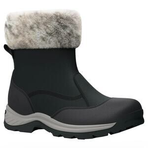 TIMBERLAND WOMEN'S 9 WHITE LEDGE MID PULL WATERPROOF JET BLACK NUBUCK NIB